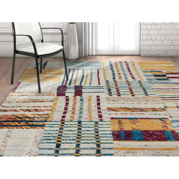 Well Woven Vettore Magari Modern Abstract Gold Area Rug 7'10 x 10'6 Well Woven Vettore Magari Modern Abstract Gold Area Rug 7'10 x 10'6